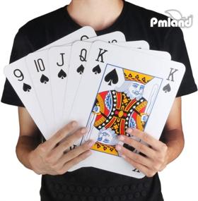 img 3 attached to 🃏 Enhance Your Card Game with PMLAND Super Jumbo Extra Large Poker Index Playing Cards