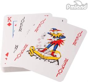 img 1 attached to 🃏 Enhance Your Card Game with PMLAND Super Jumbo Extra Large Poker Index Playing Cards