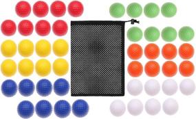 img 4 attached to 🏌️ Colored Foam Golf Balls with Realistic Feel – Limited Flight Training Soft Balls for Indoor and Outdoor Practice