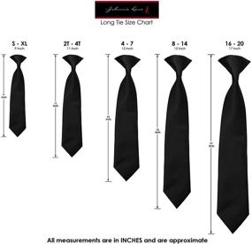img 2 attached to Solid Satin Pre Tied Necktie TieSet1 Boys' Accessories