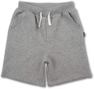 boys' active stretch heather shorts in kid nation clothing logo