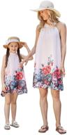 👗 trendy sleeveless printed dresses for girls - popreal matching clothing collection logo