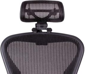 img 4 attached to 🪑 Оригинальное подголовник для стула Herman Miller Aeron H3 - Carbon | Цвета и сетка подходят к классическому стулу Aeron 2016 года и ранним моделям - только подголовник.