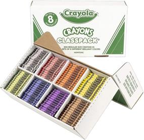 img 3 attached to 🖍️ Crayola Crayon Classpack: 800 Count, 8 Colors, Regular Size School Supplies