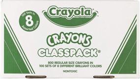 img 2 attached to 🖍️ Crayola Стандартный класспак карандашей: 800 штук, 8 цветов, школьные принадлежности стандартного размера.