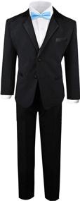 img 4 attached to 👔 Black Boys' Tuxedo Dresswear Size Boys' Clothing available at Suits & Sport Coats