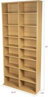 📀 atlantic oskar adjustable media cabinet in maple: smart storage solution for 464 cds, 228 dvds, or 276 blu-rays - 12 adjustable & 4 fixed shelves pn38435720 logo