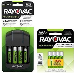 img 1 attached to Rayovac AA and AAA NiMH Battery Charger with 4 Rechargeable Batteries Combo