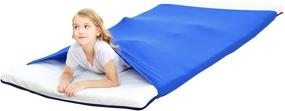 img 1 attached to Layoer Sensory Bed Sheet for Kids: Compression, Adjustable, Breathable & Stretchy – An Alternative to Weighted Blankets for Relaxing and Comfortable Sleep (Full Size)