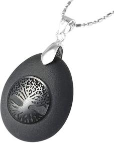 img 4 attached to TUMBEELLUWA Engraved Pendant Healing Meditation