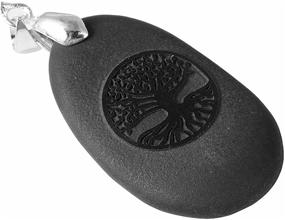 img 3 attached to TUMBEELLUWA Engraved Pendant Healing Meditation