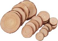 🎄 tiberham rustic natural wood slices - 21 pcs unfinished wooden circles for arts, crafts, and christmas decorations logo