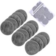 🌞 sunland reusable makeup remover pads with laundry bag - soft and friendly for face, eye, and lip removal - 14 pack, grey ... logo
