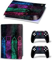 🎮 premium ps5 console wrap & controller skin set - full body skin protector + dualsense decals (digital edition, 10) логотип