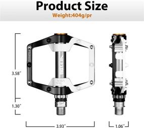 img 3 attached to 🚴 Alston Road Bike Pedals - Durable Aluminum Pedals with Powerful CR-MO 9/16" Spindle and Triple Ultra-Sealed Bearings for Mountain Bicycles