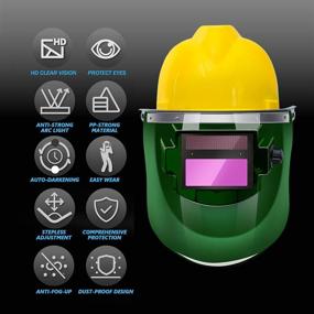 img 2 attached to 🔥 Ekkcash Adjustable Solar Lithium Grinding Welding Helmet