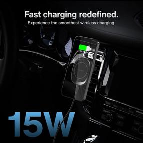 img 3 attached to Magnetic Wireless Car Charger, RAMPOW 15W Fast Charging 360° Rotation Air Vent Mount Mag-Safe Holder Compatible with iPhone 13/13 Pro/13 Pro Max/13 Mini/12/12 Pro/12 Pro Max/12 Mini
