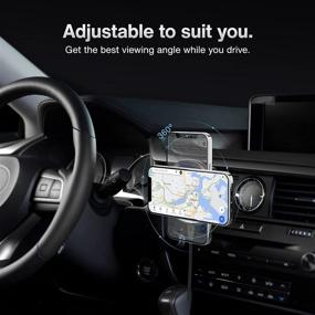 img 1 attached to Magnetic Wireless Car Charger, RAMPOW 15W Fast Charging 360° Rotation Air Vent Mount Mag-Safe Holder Compatible with iPhone 13/13 Pro/13 Pro Max/13 Mini/12/12 Pro/12 Pro Max/12 Mini
