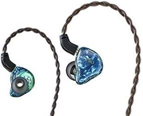 img 2 attached to 🎧 FiiO FD1 Wired Hi-Res Earbuds with Beryllium-Plated Dynamic Driver, 4-Stranded High-Purity Monocrystalline Copper Cable, 0.78pin, Strong Bass - Blue (No Mic)