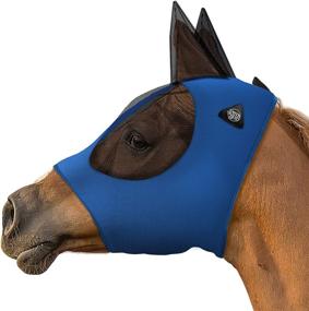 img 4 attached to 🐴 Ultimate Protection: SmithBuilt Horse Fly Mask with Mesh Eyes and Ears, Breathable Fabric, and UV Protection