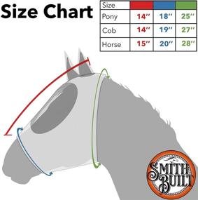 img 1 attached to 🐴 Ultimate Protection: SmithBuilt Horse Fly Mask with Mesh Eyes and Ears, Breathable Fabric, and UV Protection