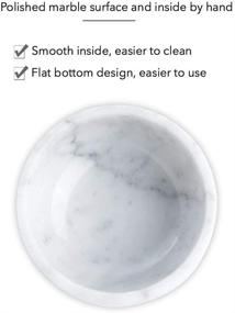 img 2 attached to 🧼 JIMEI Marble Shaving Soap Bowl - Versatile Stone Bowl for Decor, Centerpiece, Fruit, Candy, Jewelry Tray