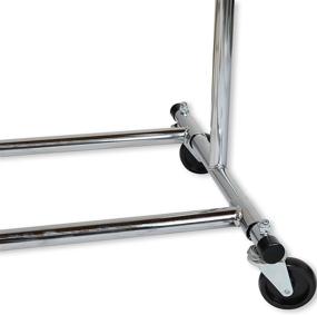 img 2 attached to 👕 Heavy Duty Chrome Clothing Garment Rack by Simple Houseware - Optimal for Organizing Clothes