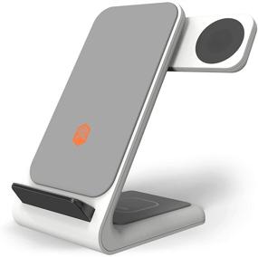 img 4 attached to 🔌 STM ChargeTree Swing: 3-in-1 Charging Station for Phone, AirPods, Apple Watch - White