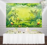 captivating jungle safari backdrop for unforgettable kids photography and party decor | huayi xt-6713 logo