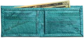 img 4 attached to Leaf Leather Bifold Wallet Handmade Men's Accessories