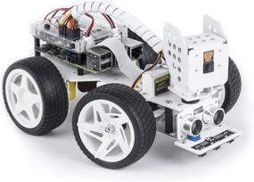 img 4 attached to СанФаундер робототехнический автомобиль на Raspberry Pi с поддержкой Ezblock/Python Code 🤖: управление, управление через Интернет и многофункциональный самодельный комплект электроники для Raspberry Pi Robot Kits для подростков и взрослых - улучшенное SEO.