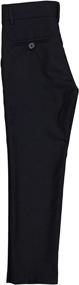 img 1 attached to Armando Martillo Slim Fit Dress Pants for Boys with Adjustable Waist and Flat Front