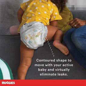 img 1 attached to 👶 Huggies Little Movers Baby Diapers Size 5 - 58 Ct: Ultimate Comfort and Protection for Active Crawlers