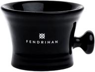 🪒 fendrihan essential apothecary shaving mug - black: a must-have for a classic shaving experience logo