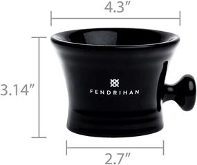 img 2 attached to 🪒 Fendrihan Essential Apothecary Shaving Mug - Black: A Must-Have for a Classic Shaving Experience