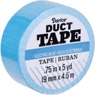 🔷 electric blue darice mini roll duct tape - 0.75 inches x 5 yards logo