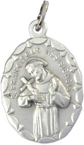 img 4 attached to Восхитительная медаль святого Франциска Ассизского: подлинные медали покровителей, созданные идеально в Италии.