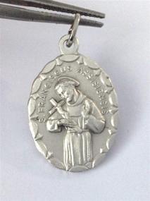 img 3 attached to Восхитительная медаль святого Франциска Ассизского: подлинные медали покровителей, созданные идеально в Италии.