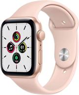 🍎 renewed apple watch se (gps, 44mm) - gold aluminum case with pink sand sport band: top deals logo