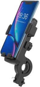 img 4 attached to 🚲 UPFOX Universal Bike Phone Mount: 360º Rotatable Holder for iPhones & Samsung Galaxy (4.7" to 6.5")