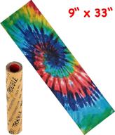 🛹 high-quality trouble skateboard grip tape sheet bubble-free skateboard griptape tie dye (s03) logo