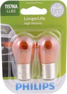 💡 philips 1157nallb2 long-lasting miniature bulb, 2 pack logo