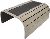 sofa couch arm tray table with eva base - weighted sides - perfect fit for square arms chair (fendy) logo