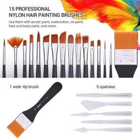 Ohuhu Watercolor Paint Set, 24 Water Colors Paint Tubes with 6 Painting  Brushes