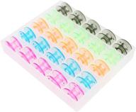 🧵 sa156 sewing machine bobbins for brother - ogrmar multi-colour style, 25 pack (multicolor) logo