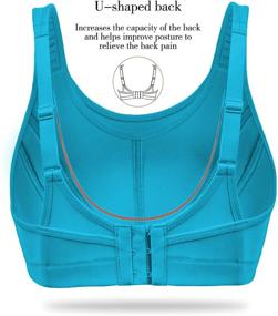 img 2 attached to 🏋️ WingsLove Women's Sports Bra: Adjustable High-Impact Bounce Control Bra for Non-Padded Wirefree Yoga Workouts