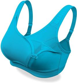 img 3 attached to 🏋️ WingsLove Women's Sports Bra: Adjustable High-Impact Bounce Control Bra for Non-Padded Wirefree Yoga Workouts