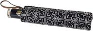 ☂️ tory burch logo women's umbrella: stylish and functional protection from the elements logo