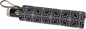 img 4 attached to ☂️ Tory Burch Logo Women's Umbrella: Stylish and Functional Protection from the Elements
