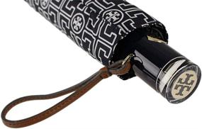 img 3 attached to ☂️ Tory Burch Logo Women's Umbrella: Stylish and Functional Protection from the Elements